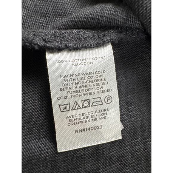 LOFT Sam Slub Petal Sleeve Tee Petite Medium Black - Picture 8 of 8